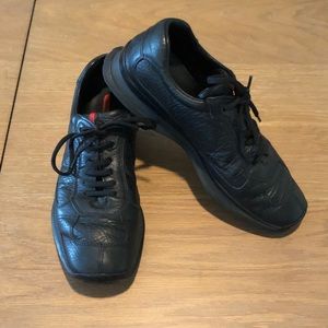 Prada Sport Black Leather Sneakers Women's 8.5